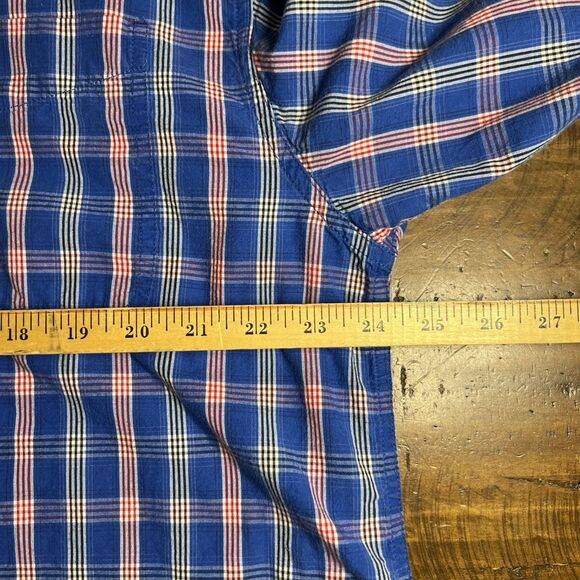 Carhartt Mens Blue Plaid Button-Up Size XL  RN 14806 - Picture 5 of 6